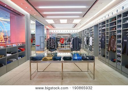 HONG KONG - CIRCA SEPTEMBER, 2016: AAPE by A Bathing Ape store in Hong Kong. 