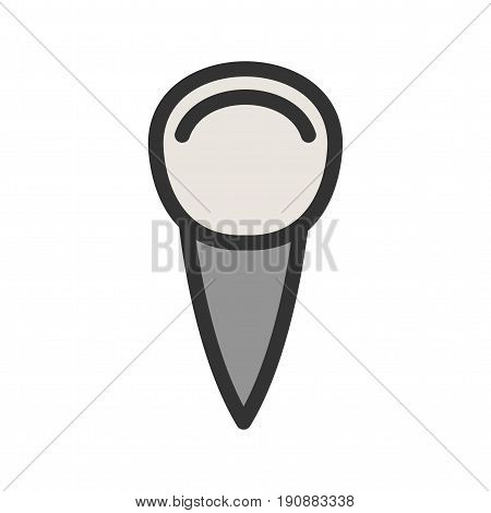 Canine, tooth, teeth icon vector image. Can also be used for dentist equipment. Suitable for mobile apps, web apps and print media.
