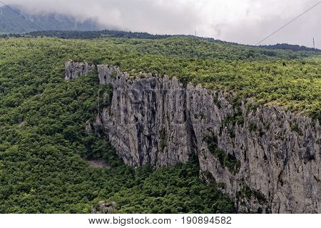 The Ucka mountains in Istria in Croatia.