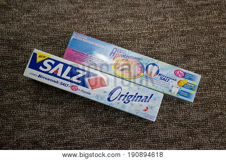 Product Shot Of Salz Original Toothpaste.