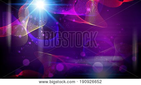 Futuristic abstract fantasy glowing background. Vector illystration.