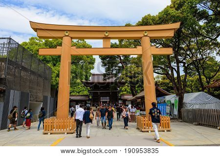 Entrance Of Meiji Shrine, Tokyo