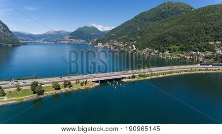 Melide Dam from the top