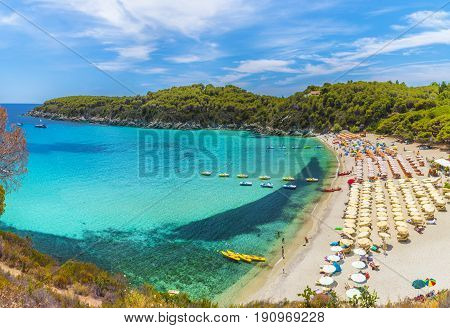 Fetovaia beach in Elba Island Tuscany Italy.