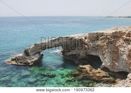 Monachus Monachus Arch. Cavo Greco Cape. Cyprus.
