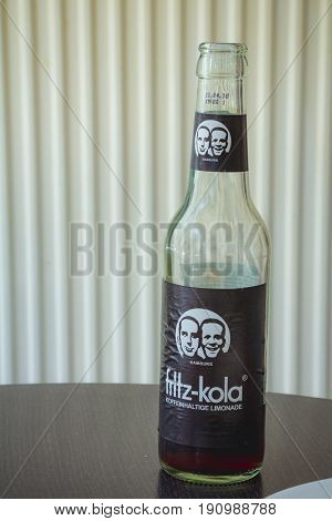 Berlin Germany - May 19 2017: Cola Bottle of the brand 