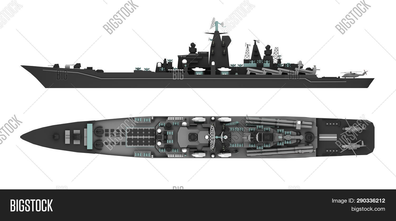 Black Warship Side Image & Photo (Free Trial) Bigstock