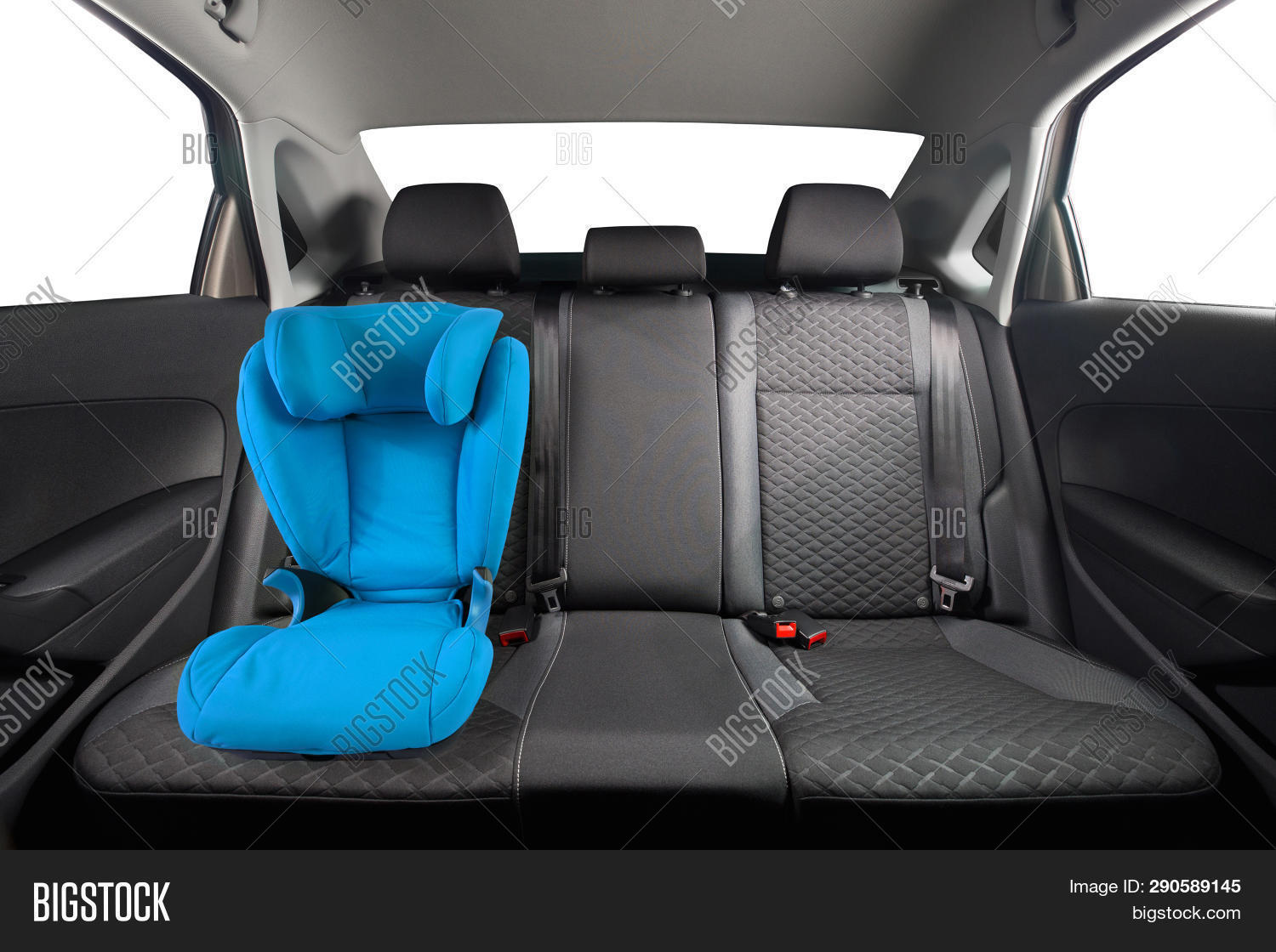 Kid Car Seat Car. Blue Image & Photo (Free Trial) Bigstock