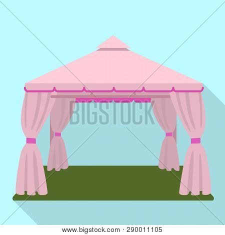 Wedding Tent Icon. Flat Illustration Of Wedding Tent Vector Icon For Web Design