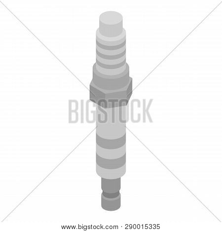 Car Spark Plug Icon. Isometric Of Car Spark Plug Vector Icon For Web Design Isolated On White Backgr