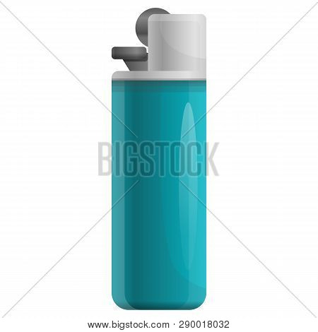 Cigarette Lighter Icon. Cartoon Of Cigarette Lighter Vector Icon For Web Design Isolated On White Ba