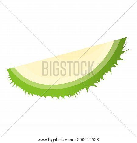 White Part Of Durian Icon. Cartoon Of White Part Of Durian Vector Icon For Web Design Isolated On Wh