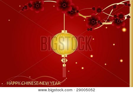 Tündér-fények. Nagy hagyományos kínai lampion hozza jó szerencse és a béke ima alatt Chine