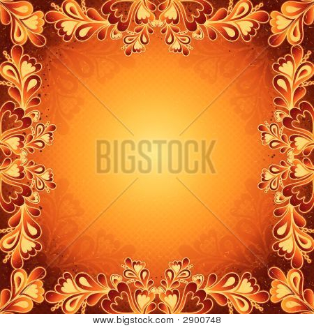 Golden antik baggrund, vektor Illustration