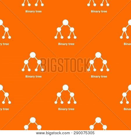 Binnary Tree Pattern Vector Orange For Any Web Design Best