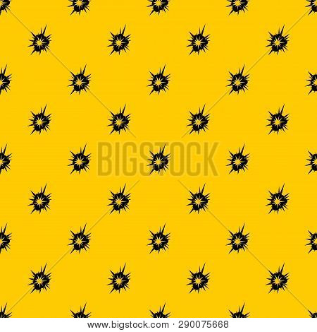 Nucleate Explosion Pattern Seamless Vector Repeat Geometric Yellow For Any Design