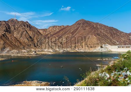 Al Rafisah Dam In City Of Khor Fakkan In The United Arab Emirates