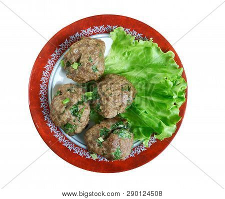 Semmelknodel  -  Kind Of Bread Dumplings Made From Dried White Bread, Milk, And Egg Yolks.specialty 
