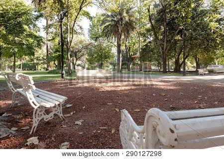 Tibet Garden At Ohiggins Public Park In Downtown Santiago, Chile
