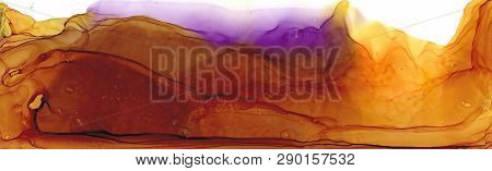 Alcohol Ink Air Texture. Fluid Ink Abstract Background. Art For Design