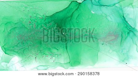 Alcohol Ink Air Texture. Fluid Ink Abstract Background. Art For Design