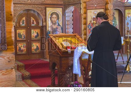 Chapaevsk, Samara Region, Russia - February 17, 2019: Church Of The Kazan Icon Of The Mother Of God 
