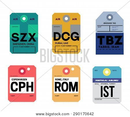 Copenhagen Rome Istanbul Shenzhen Dubai Tabriz Airline Tag