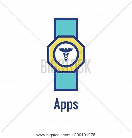 Digital Health Icon - Wearable Technology Or Mobile / Tablet Image