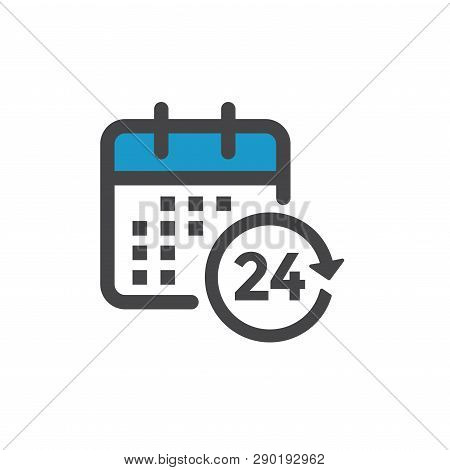 Time Management Icon W Deadline, Hurry, And Punctual Symbolism