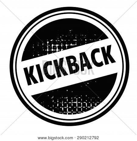 Kickback Advertising Sticker, Label, Stamp On White