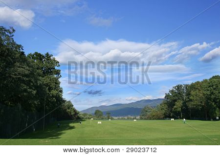 Green Golfplatz Übung Feld