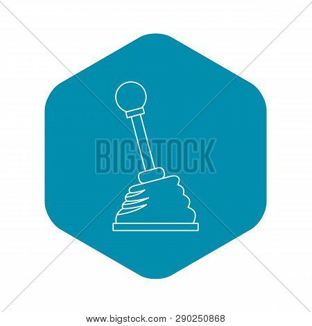 Car Gear Stick Icon. Outline Illustration Of Car Gear Stick Vector Icon For Web