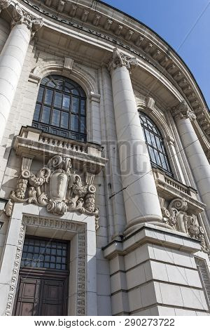 Sofia, Bulgaria - March 7, 2019: Facade Of University Of Sofia St. Kliment Ohridski, Bulgaria
