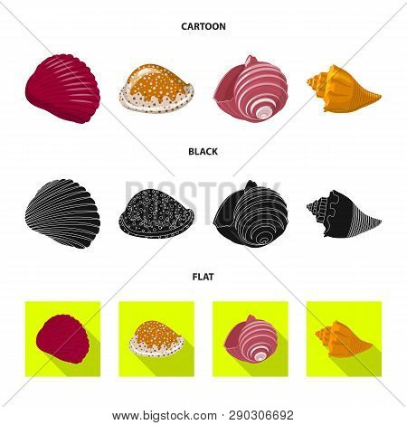 Vector Design Of Animal And Decoration Icon. Collection Of Animal And Ocean Stock Vector Illustratio