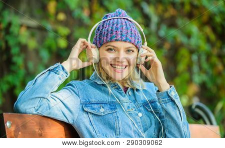People Listen To Audiobooks From Mobile Device And Computer. Modern Technology Instead Of Reading. A