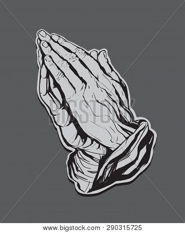 A Vector Illustration Of Praying Hands Inspired By Albrecht Durer S1508 Study