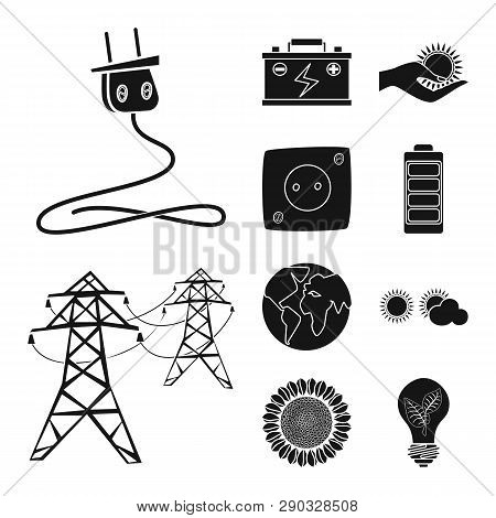 Isolated Object Of Innovation And Technology Sign. Collection Of Innovation And Nature  Stock Vector