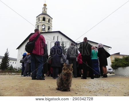 St. Pafnutyev Borovsky Monastery. Kaluga Region. Holy Place, Holiday, Easter, Spring, Bell, Chapel, 
