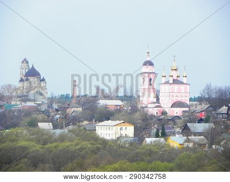St. Pafnutyev Borovsky Monastery. Kaluga Region. Holy Place, Holiday, Easter, Spring, Bell, Chapel, 