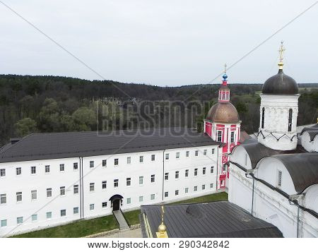 St. Pafnutyev Borovsky Monastery. Kaluga Region. Holy Place, Holiday, Easter, Spring, Bell, Chapel, 