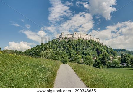 Hohensalzburg Castle (festung Hohensalzburg) At Salzburg, Austria