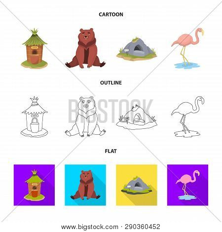 Vector Illustration Of Nature  And Fun  Icon. Set Of Nature  And Entertainment Stock Vector Illustra