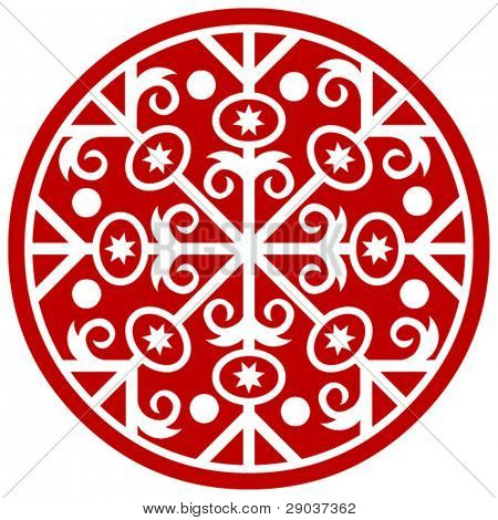 abstracte xmas decoratie