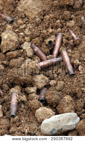 Cartridge Sleeves That Lie In The Ground