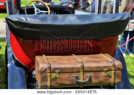 Oldtimer Meeting, Oldtimer With Suitcase At The Stern.