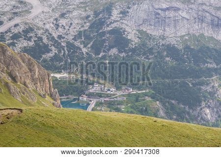 Dolomites, Italy - View From Sass Pordoi, Arabba-marmolada, Val Di Fassa