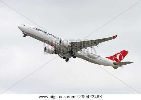 Airplane Takeoff From Airport