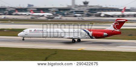 Airplane Takeoff From Airport