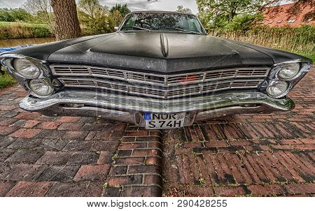 Greetsiel, Germany - May 14, 2017: A Ford Galaxie 500. The Ford Galaxie Is A Full-size Car Built By 