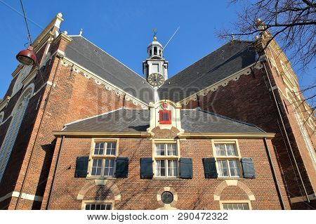 The External Facade Of Noorderkerk Church On Noordermarkt Square, Jordaan, Amsterdam, Netherlands